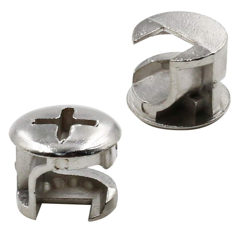 Luomorgo 12mm (15/32 inch) Dia Furniture Connecting Cam Fittings 20pcs