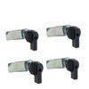 WJSKDQ 4PCS Thumb Operated Offset Thumb Cam Lock Black Cam
