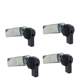 WJSKDQ 4PCS Thumb Operated Offset Thumb Cam Lock Black Cam Lock