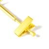 Amber Home 10 Pack Ultra Light Gold Trouser Hangers Skirt