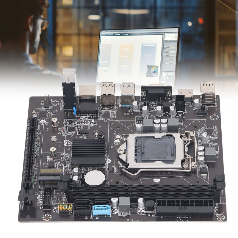 B75 Gaming Motherboard with M.2 Ports Dual Channel DDR3 for