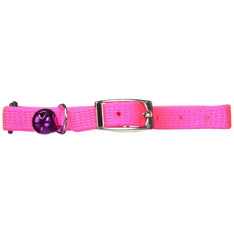 Petmate Bling Elastic Cat Collar, 3/8" x 8-10", Pink