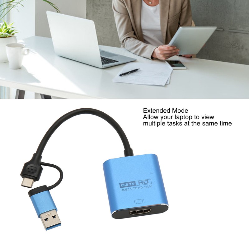 USB3.0 to HD Multimedia Interface Adapter 1080P Sound Video Adapter