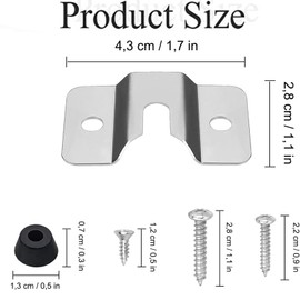 Aatpuss 2 Sets Holder for Dartboard, Wall Hanging Bracket Set, Dartboard Wall Hanging Bracket Set, Dart Board Wall Holder, Holder for Mounting the Dartboard