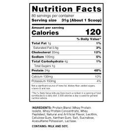 Optimum Nutrition Gold Standard 100% Whey Protein Vanilla Ice Cream, 80 Servings