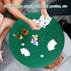 Green 36 Inch Felt Card Game Tablecover Round 36in to