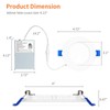 Meconard 4 Pack 4 Inch LED Recessed Ceiling Light with