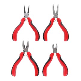 4 Mini Pliers Set Precision Pliers Set Combination Pliers Side Cutters Needle Pliers Radio Pliers Curved Craft Tool Set