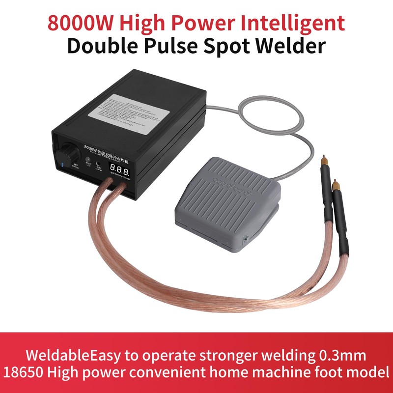 8000W Spot Welder,Handheld Spot Welder,Portable Spot Welder Machine DIY Kit,High