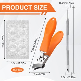 Asheyya 3 Pcs Nails Etching Tool, Cuticle Scraper for Gel Dirt Remover with 150 Pcs 100 Eye Sandpapers