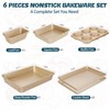Baking Pans Set, Nonstick Stackable Bakeware Sets, Oven Pans for