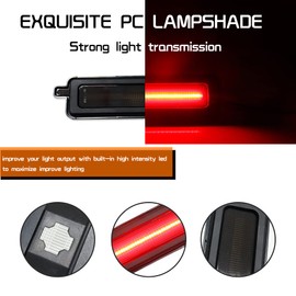 Tonsya For 82 83 84 85 86 87 88 89 90 91 92 Pontiac Trans Am Firebird fender Bumper Rear Side Marker Parking Lights Smoked len Red LED light