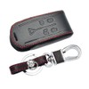 Happyit Leather Car Key Cover Case Keychain for Jaguar XK