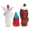 HYHFM Set of 7 Nativity Figurines, Sculpted Hand-Painted Nativity Figures,