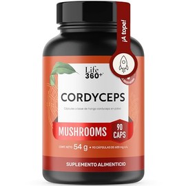 LIFE 360 Suplemento Cordyceps, Envase con un contenido de 90 Cápsulas  Rinde 60 porciones por envase. Contiene Cordyceps. Ver ingredientes y modo de  