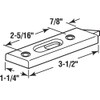 Prime-Line F 2724 Tilt Latch, Spring-Loaded, White, Plastic, 2-5/16 In.