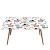 bisibuy Cute Dog Pattern Table Cloths for 6 Foot Rectangle