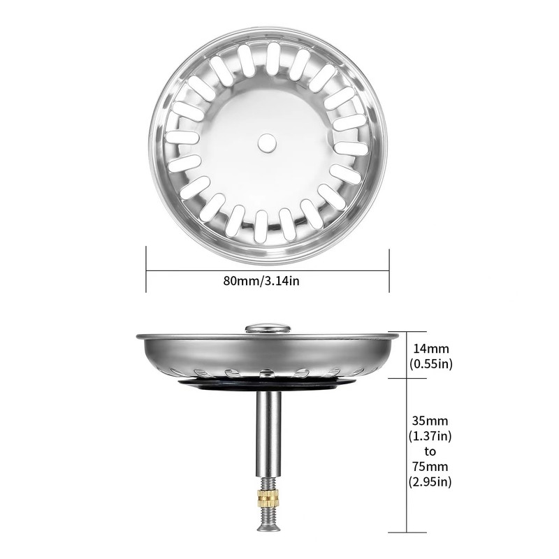 HUAERSICO Blanco Kitchen Sink Drain Plug 79 mm - Sink