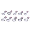 30Pcs Gesture Patches Love Heart Design Premium Cotton Strong Adhesion