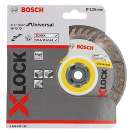 Bosch Professional 2608615166 Cutting Disc Standard (Universal, X-Lock, Diameter 125 mm, Bore Diameter 22.23 mm, Cutting Width 2 mm)