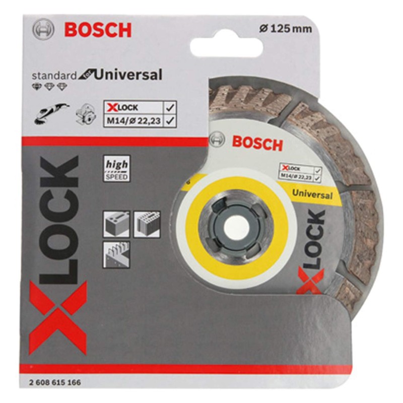 Bosch Professional 2608615166 Cutting Disc Standard (Universal, X-Lock, Diameter 125