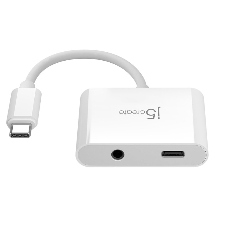 j5create JCA122-EJ USB-C to 3.5mm+PD 2 in 1 Multi Adapter