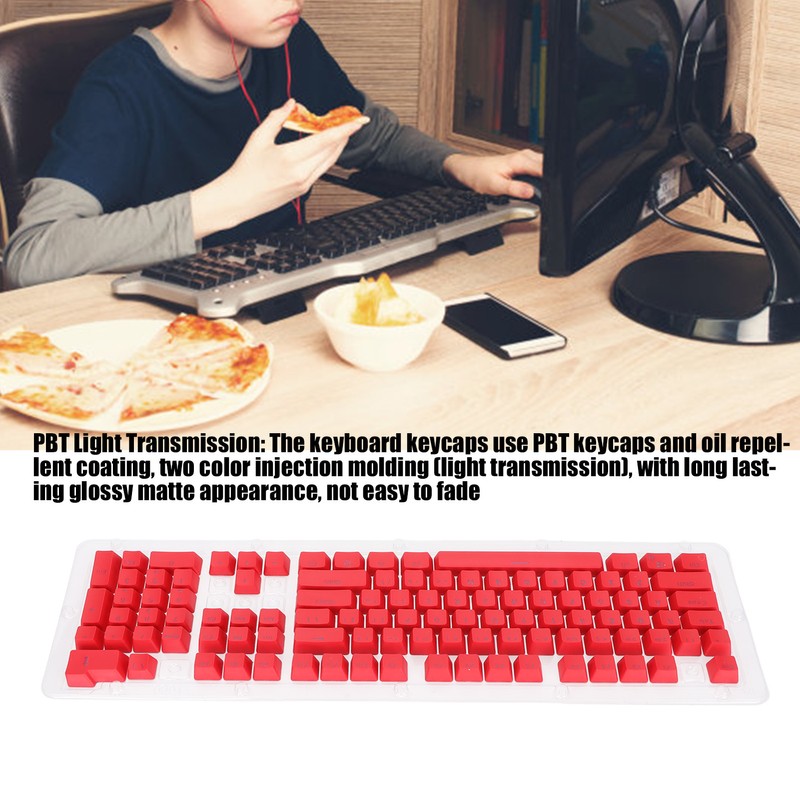 PBT Keycaps 106 Keys 2 Color Injection Molding OEM Height