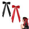 2 Pcs Red Ribbon for Hair Bow,Hair Bows for Girls,Large