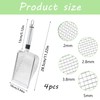 Garden Sieve Set, 4 Pieces, Stainless Steel with Handle, Compost