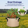 iPower 10-Pack 10 Gallon Plant Bags Heavy Duty Thickened Nonwoven