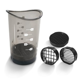 Cup Slicer | Strawberry Slicer | Egg Slicer | Slicer-Salad chopper, Quick & Easy Manual Fruit Chopping Processor Kitchen Gadget with Slicing & Dicing Blades