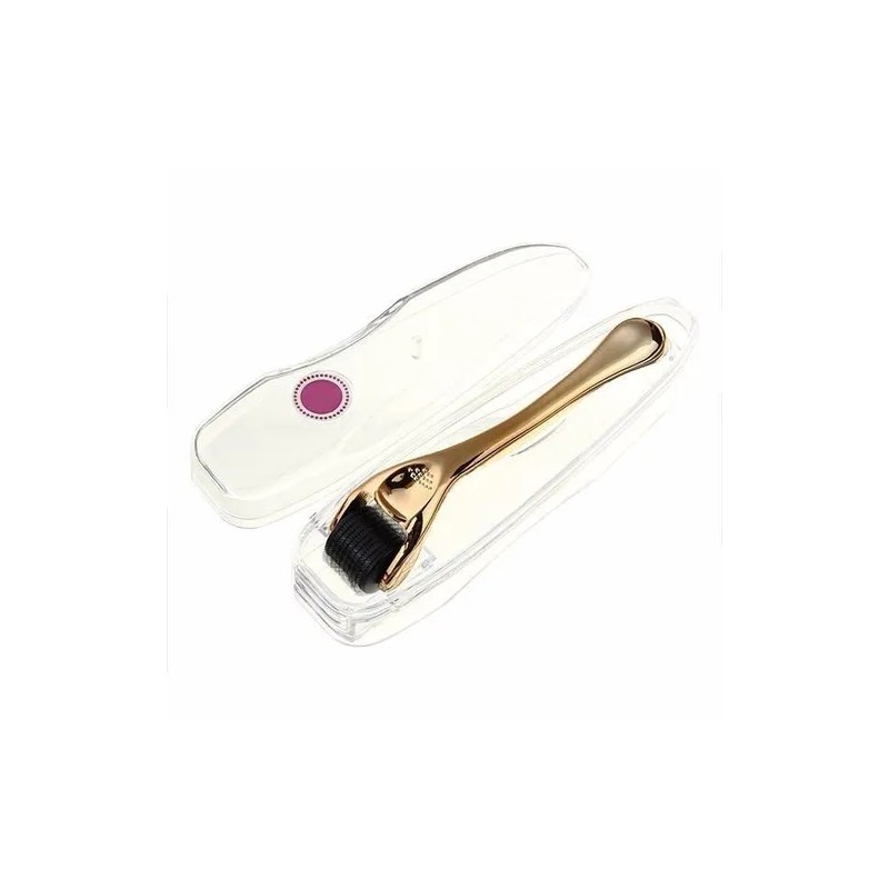 Dermaroller Corporal Facial Arrugas Estrias Manchas Oro Rodillo Micro Agujas