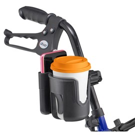 Walker Cup and Phone Holder, Compatible with Rollator and Folding Walkers