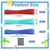 BORISCA 6 Pcs Beach Towel Bands, 3.8x40cm Towel Bands for