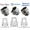 American Standard All 3 Ball End Shower Arm Adapter Set