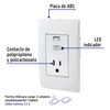 Volteck COUSB-OB, Contacto 2 polos + tierra con 2 puertos