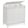 Laundry Hamper with 3 Removable Liner Bags; 132L Handwoven Rattan