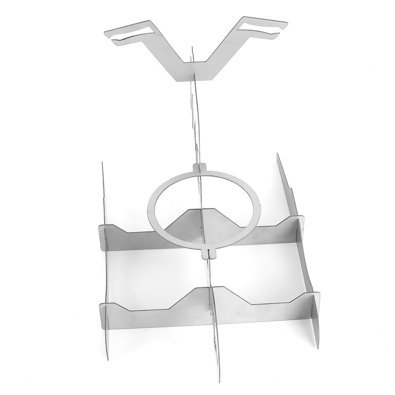 Stainless Steel Chicken Stand Removable Portable MotorcycleShape BBQ Roaster Stand