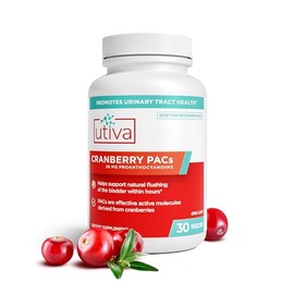 Szio+ Utiva Cranberry PACs – Clinically Studied Ingredients 36mg PACs Extract - UTI Prevention for Women - Urinary Tract Health – Cranberry Supplement