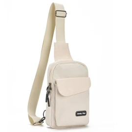 Seoky Rop Small Crossbody Bags for Women Men Nylon Water Resistant Sling Bag for Running Workout Travel, Beige, Small, Sling Backpacks
