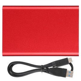 TYPE C Mobile Hard Disk External Red Metal Case for Laptop 160Gb 250Gb 320Gb 500Gb 1Tb 2TB(160GB )
