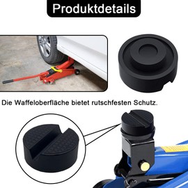 Trolley Jack Rubber Pad Pack of 2 Trolley Jack for Trolley Lifting Platforms, Rounds