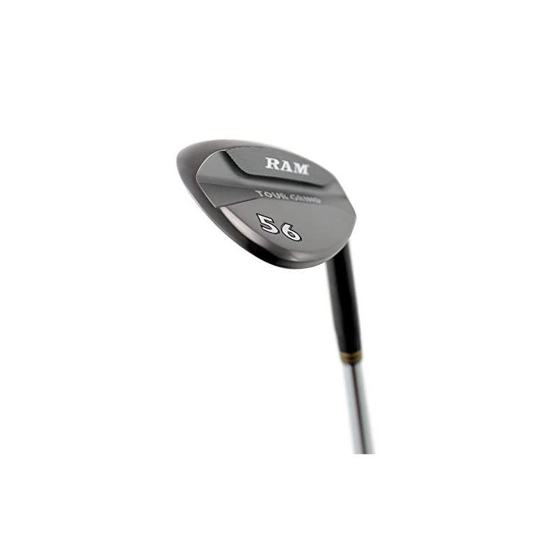 Ram Golf Tour Grind Premium Golf Wedge, Black, 56