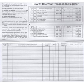 Checkbook Register, Made in The USA, Check Registers for Personal, Blank Ledger Transaction Registers for Personal or Business Bank, Check Register Book (24-25-26 Calendars, 24)