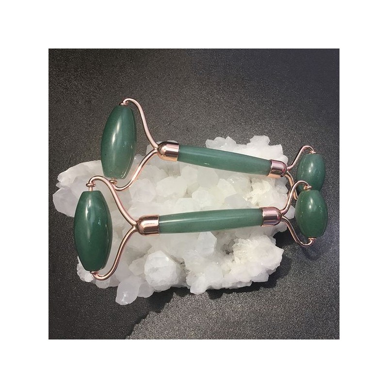 천연원석 아벤츄린 페이스롤러 얼굴마사지용 70g Natural Stone Aventurine Face Roller