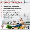 Azmabiotech Ultra Iron Supplements for Women & Men - Plant-Based