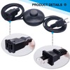 Twidec/Foot Switch Floor Black Foot Pedal Push Switch Round Inline