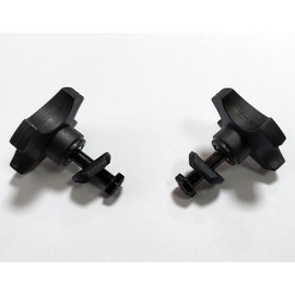 Rollator Knob,Four-Corner knob,Replacement Arm Adjustment Knobs for Rollator and Walker, Knob for Adjustable Height Arm, W/Screws and Washers, rollator Universal Parts (1Pr, Black)