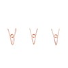 60pcs Wire Clothes Pins Antislip Creativity Metal Wire Hollow Out