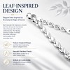 Magnetic Bracelets for Women, Stainless Steel Leaf Links, Fashion Design
